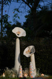 Bloom Paper Mache Floor Lamps - White