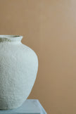 Ivory Form Paper Mache Vase