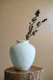 Ivory Form Paper Mache Vase