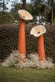 Bloom Paper Mache Floor Lamp - Terra
