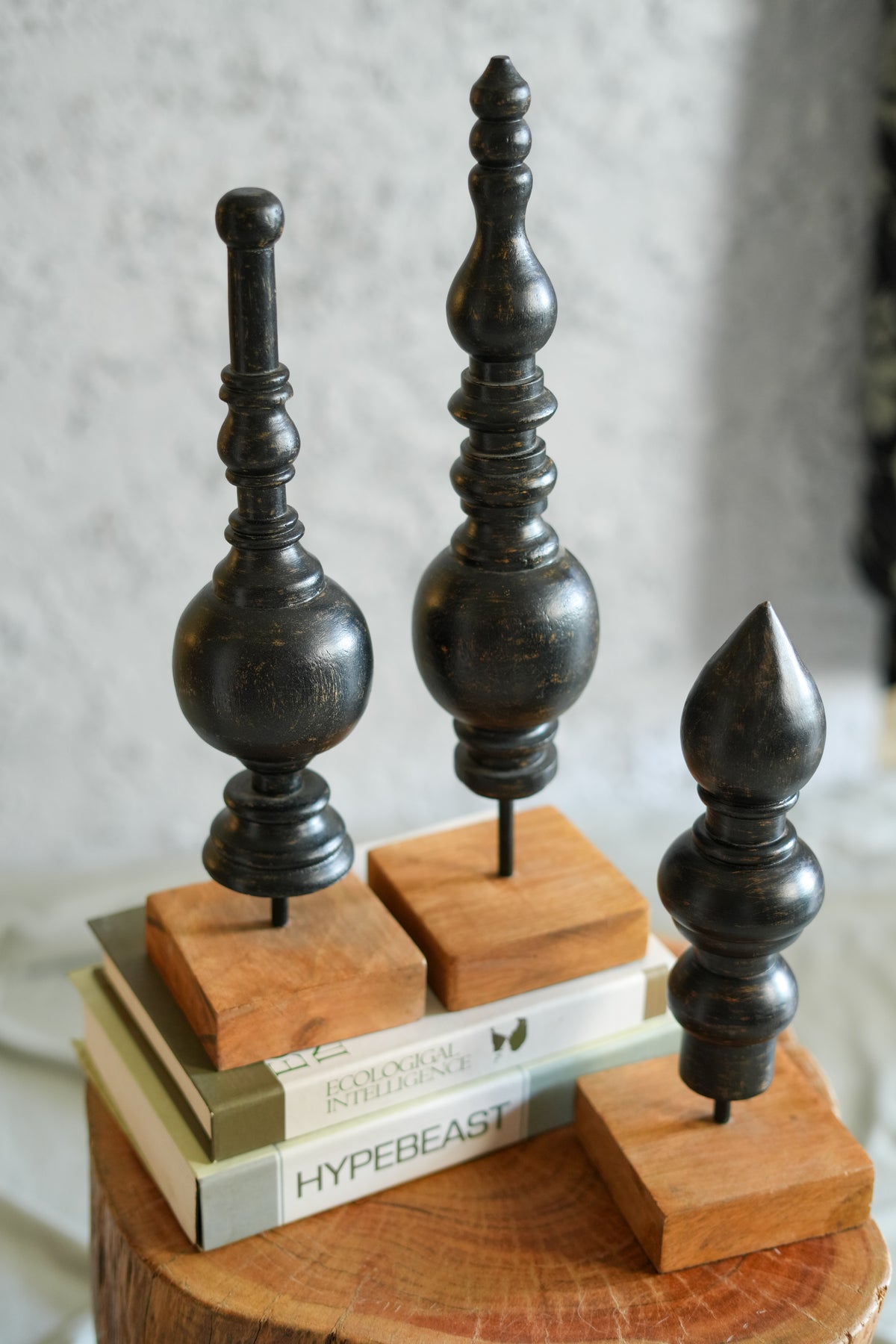 Ebony Totem trio