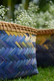 Indigo Weave Storage Basket