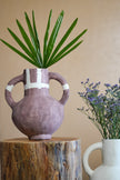 Terra Stripe Dual Handle Vase