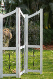 Vintage Wrought Iron Partition | Wooden Room Divider